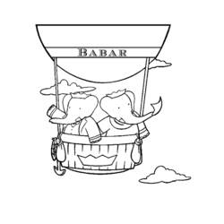 ぬりえページ: ババール (漫画) #28032 - 無料の印刷可能なぬりえページ