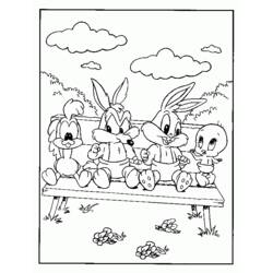 ぬりえページ: ベイビー・ルーニー・テューンズ (漫画) #26623 - 無料の印刷可能なぬりえページ