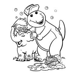 ぬりえページ: バーニーと仲間たち (漫画) #41019 - 無料の印刷可能なぬりえページ