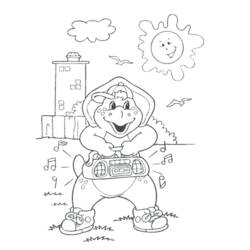 ぬりえページ: バーニーと仲間たち (漫画) #41043 - 無料の印刷可能なぬりえページ