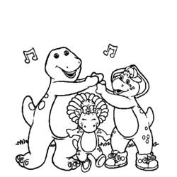 ぬりえページ: バーニーと仲間たち (漫画) #41054 - 無料の印刷可能なぬりえページ