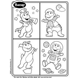 ぬりえページ: バーニーと仲間たち (漫画) #41065 - 無料の印刷可能なぬりえページ