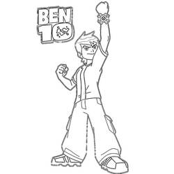 ぬりえページ: ベン10 (漫画) #40417 - 無料の印刷可能なぬりえページ