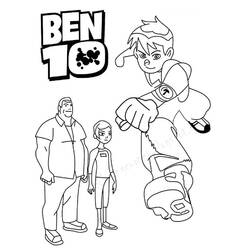 ぬりえページ: ベン10 (漫画) #40438 - 無料の印刷可能なぬりえページ