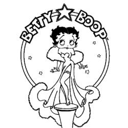 ぬりえページ: ベティ・ブープ (漫画) #25915 - 無料の印刷可能なぬりえページ