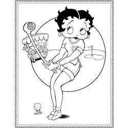 ぬりえページ: ベティ・ブープ (漫画) #25938 - 無料の印刷可能なぬりえページ