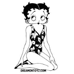 ぬりえページ: ベティ・ブープ (漫画) #25947 - 無料の印刷可能なぬりえページ