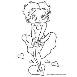ぬりえページ: ベティ・ブープ (漫画) #25955 - 無料の印刷可能なぬりえページ