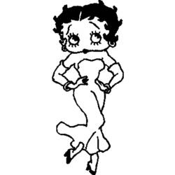 ぬりえページ: ベティ・ブープ (漫画) #25957 - 無料の印刷可能なぬりえページ
