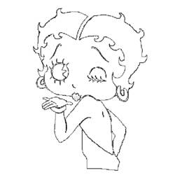 ぬりえページ: ベティ・ブープ (漫画) #25999 - 無料の印刷可能なぬりえページ