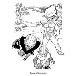 ぬりえページ: ドラゴンボールZ (漫画) #38521 - 無料の印刷可能なぬりえページ