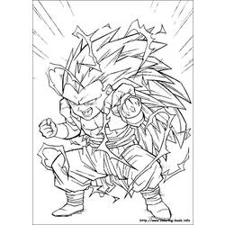 ぬりえページ: ドラゴンボールZ (漫画) #38534 - 無料の印刷可能なぬりえページ