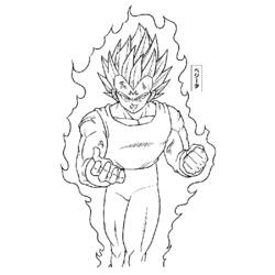 ぬりえページ: ドラゴンボールZ (漫画) #38681 - 無料の印刷可能なぬりえページ