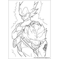 ぬりえページ: ドラゴンボールZ (漫画) #38716 - 無料の印刷可能なぬりえページ