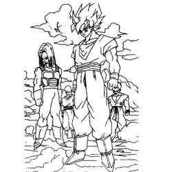 ぬりえページ: ドラゴンボールZ (漫画) #38867 - 無料の印刷可能なぬりえページ