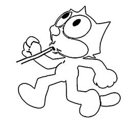 ぬりえページ: 猫のフェリックス (漫画) #47878 - 無料の印刷可能なぬりえページ