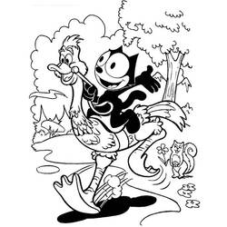 ぬりえページ: 猫のフェリックス (漫画) #47881 - 無料の印刷可能なぬりえページ