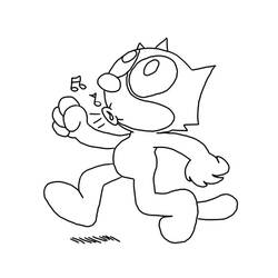 ぬりえページ: 猫のフェリックス (漫画) #47889 - 無料の印刷可能なぬりえページ
