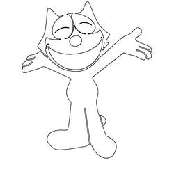 ぬりえページ: 猫のフェリックス (漫画) #47892 - 無料の印刷可能なぬりえページ