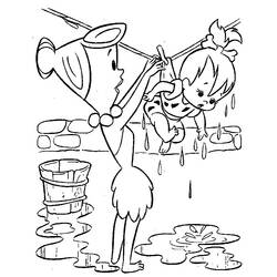 ぬりえページ: フリントストーン (漫画) #29572 - 無料の印刷可能なぬりえページ