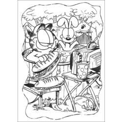 ぬりえページ: ガーフィールド (漫画) #26212 - 無料の印刷可能なぬりえページ