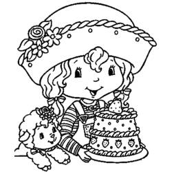 ぬりえページ: ストロベリーショートケーキ / ストロベリー (漫画) #35519 - 無料の印刷可能なぬりえページ