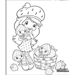 ぬりえページ: ストロベリーショートケーキ / ストロベリー (漫画) #35520 - 無料の印刷可能なぬりえページ