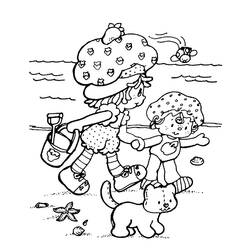 ぬりえページ: ストロベリーショートケーキ / ストロベリー (漫画) #35533 - 無料の印刷可能なぬりえページ