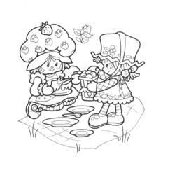 ぬりえページ: ストロベリーショートケーキ / ストロベリー (漫画) #35544 - 無料の印刷可能なぬりえページ