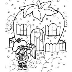 ぬりえページ: ストロベリーショートケーキ / ストロベリー (漫画) #35559 - 無料の印刷可能なぬりえページ