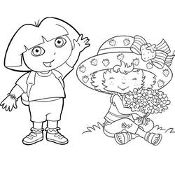 ぬりえページ: ストロベリーショートケーキ / ストロベリー (漫画) #35591 - 無料の印刷可能なぬりえページ