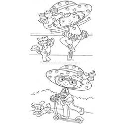 ぬりえページ: ストロベリーショートケーキ / ストロベリー (漫画) #35598 - 無料の印刷可能なぬりえページ