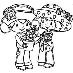 ぬりえページ: ストロベリーショートケーキ / ストロベリー (漫画) #35600 - 無料の印刷可能なぬりえページ