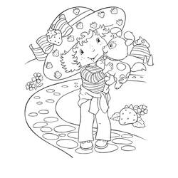 ぬりえページ: ストロベリーショートケーキ / ストロベリー (漫画) #35638 - 無料の印刷可能なぬりえページ