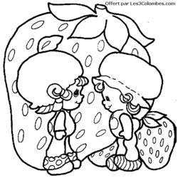 ぬりえページ: ストロベリーショートケーキ / ストロベリー (漫画) #35643 - 無料の印刷可能なぬりえページ