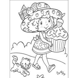 ぬりえページ: ストロベリーショートケーキ / ストロベリー (漫画) #35648 - 無料の印刷可能なぬりえページ