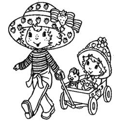 ぬりえページ: ストロベリーショートケーキ / ストロベリー (漫画) #35662 - 無料の印刷可能なぬりえページ