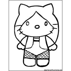 ぬりえページ: ハローキティ (漫画) #37113 - 無料の印刷可能なぬりえページ