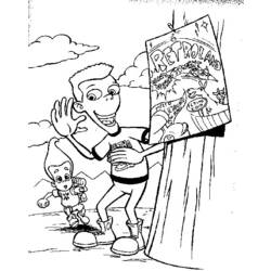 ぬりえページ: ジミー・ニュートロン (漫画) #48906 - 無料の印刷可能なぬりえページ