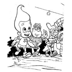 ぬりえページ: ジミー・ニュートロン (漫画) #48917 - 無料の印刷可能なぬりえページ