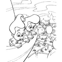ぬりえページ: ジミー・ニュートロン (漫画) #48920 - 無料の印刷可能なぬりえページ