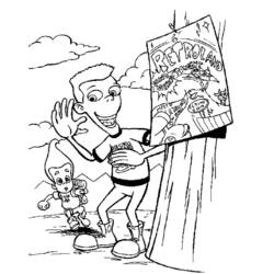 ぬりえページ: ジミー・ニュートロン (漫画) #48956 - 無料の印刷可能なぬりえページ
