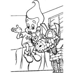 ぬりえページ: ジミー・ニュートロン (漫画) #49030 - 無料の印刷可能なぬりえページ