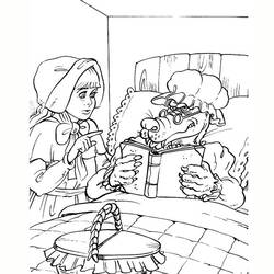 ぬりえページ: 赤頭巾ちゃん (漫画) #49181 - 無料の印刷可能なぬりえページ