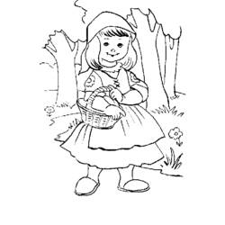 ぬりえページ: 赤頭巾ちゃん (漫画) #49185 - 無料の印刷可能なぬりえページ