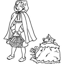 ぬりえページ: 赤頭巾ちゃん (漫画) #49188 - 無料の印刷可能なぬりえページ