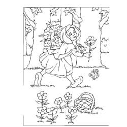 ぬりえページ: 赤頭巾ちゃん (漫画) #49194 - 無料の印刷可能なぬりえページ
