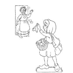 ぬりえページ: 赤頭巾ちゃん (漫画) #49201 - 無料の印刷可能なぬりえページ