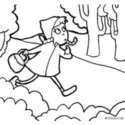 ぬりえページ: 赤頭巾ちゃん (漫画) #49234 - 無料の印刷可能なぬりえページ