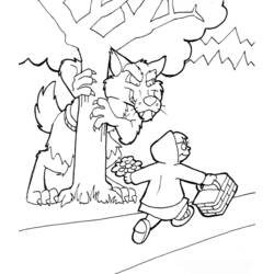 ぬりえページ: 赤頭巾ちゃん (漫画) #49352 - 無料の印刷可能なぬりえページ
